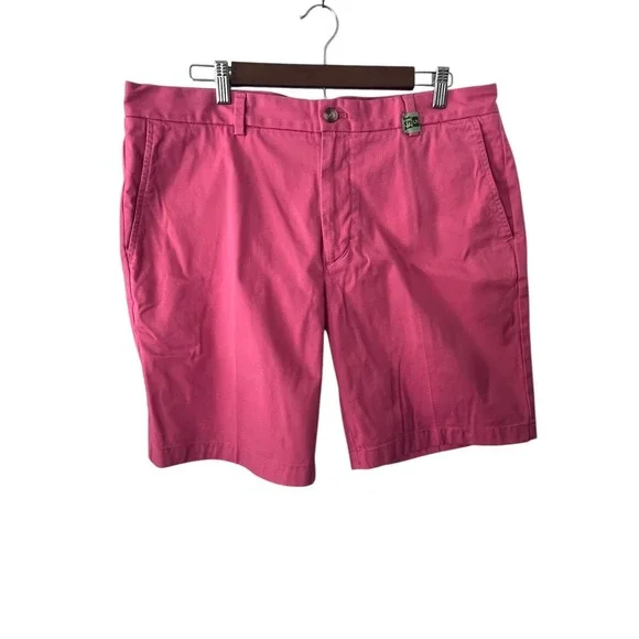 Vineyard Vines Shorts Mens 37 Pink Chino Preppy Casual Cotton Twill - Picture 2 of 10